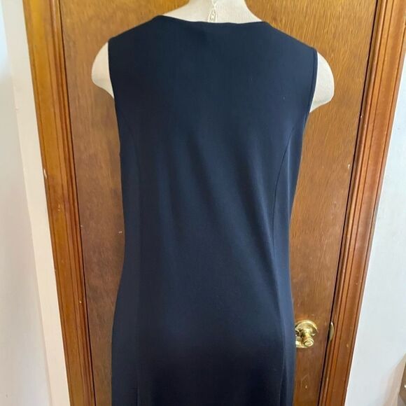 Exclusively Misook Black Acrylic Dress Size Medium - Picture 10 of 11